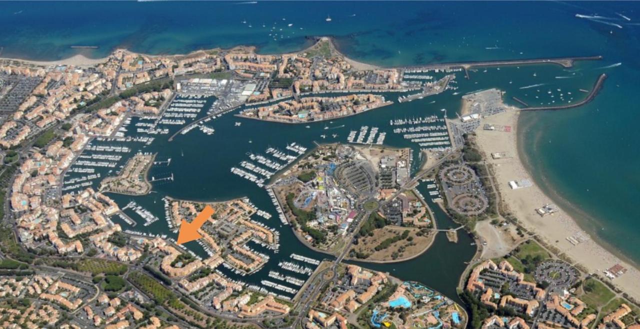 Cap Capistol Studio le Cap d'Agde vue port Esterno foto